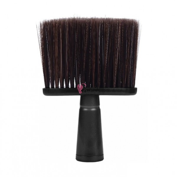 Pamatuf de frizerie PMT12 cu maner din plastic si par maro mixt